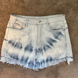 High Rise Tie Dye AE Mom Shorts